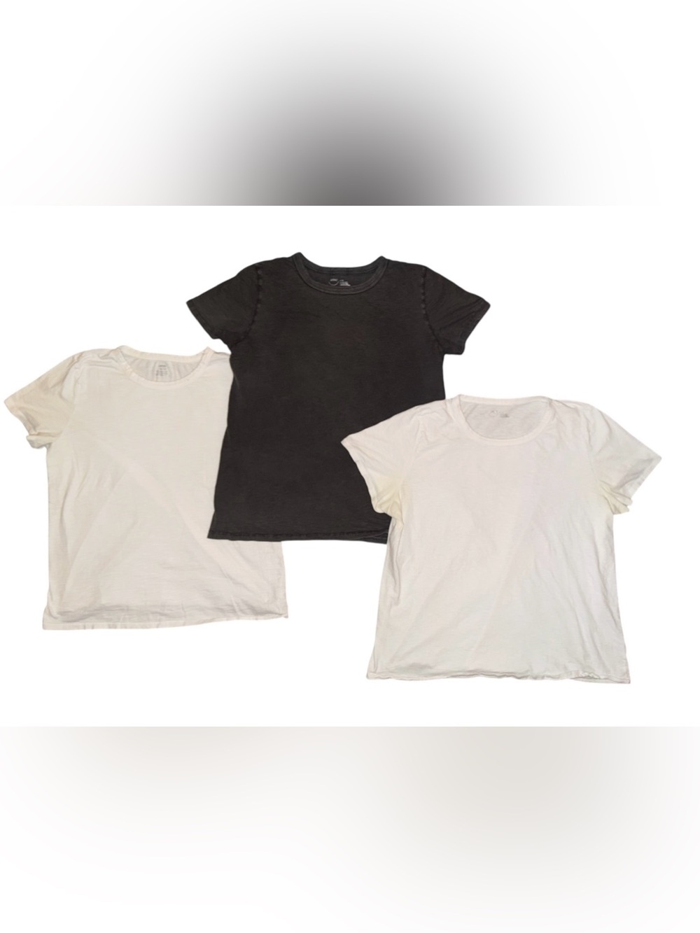 Aerie 100% Cotton T-Shirts Bundle 3 Shirts Gray White Women’s XL Minimalist